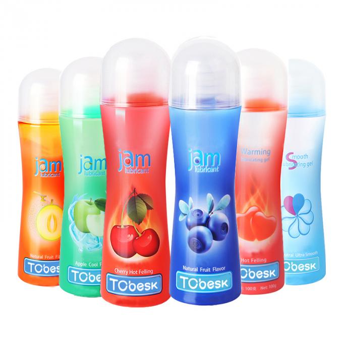 100ml Body Safe Lubricants Fruity Edible Flavored Lubricant Easy To Clean 0